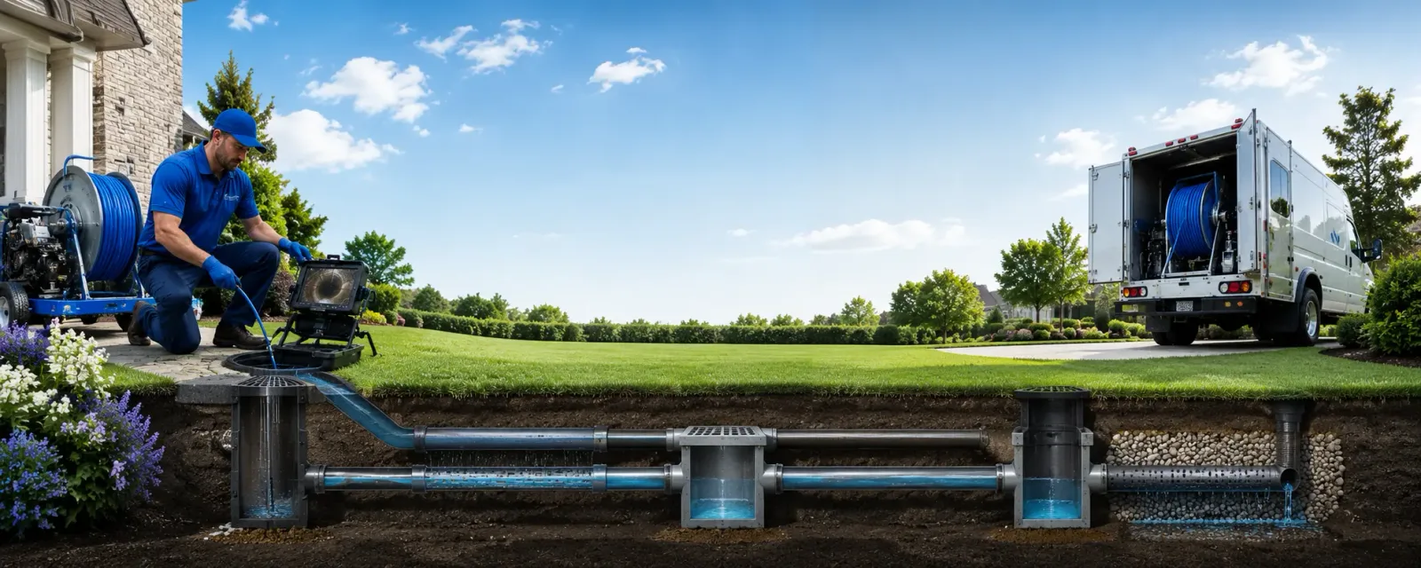 Outdoor drain cleaning information for Brightwood, VA